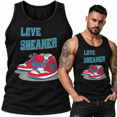 TANK TOP ŚMIESZNY  LOVE SNEAKER
